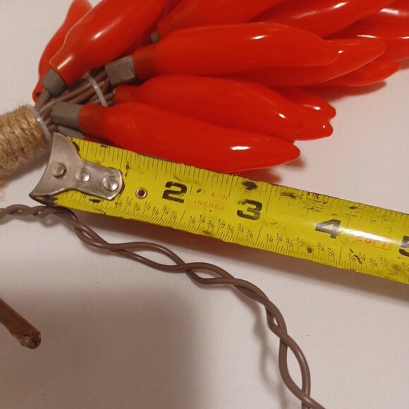 Red Chili Pepper Cluster Swag 50Ct Bunch Hanging Lights Decor Party Holiday Time - Picture 8 of 13